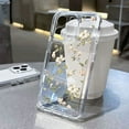 thumbnail image 3 of Funda transparente a prueba de golpes con diseño de flor de crisantemo pequeño para iPhone 16, 15 Pro Max, 14, 13, 12, 11, XS, X, XR, 7, 8 Plus, 16, funda suave y transparente, 3 of 5