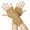 Gold, variant on Gloves 8 Figure Wool Half Finger Short Wrist Guard Missin