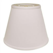 18 in. White Empire Deep Slanted No Slub Lampshade