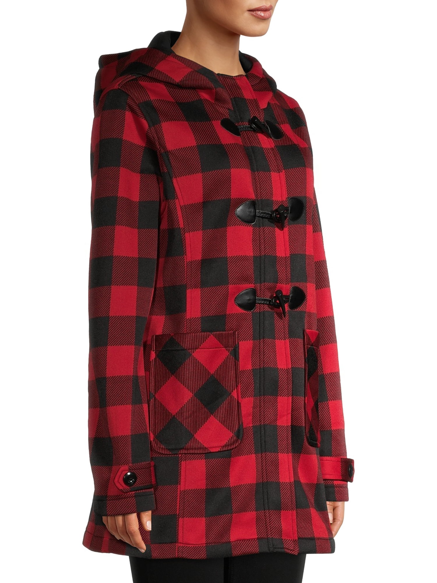 Fleece Buff Check Jacket - Walmart 
