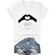 thumbnail image 1 of Camiseta de Manga Corta de Cuello en V con Forro Inferior para el Desgaste en Capas O Exterior, Cómoda Camiseta Casual Personalizada, 1 of 6