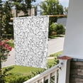 thumbnail image 5 of Easygdp Black White Music Garden Flag Yard Flag Welcome Flag, Double-Sided, Weather Resistant for Outdoor Decor - 28"x40", 5 of 9