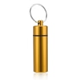 thumbnail image 1 of Waterproof Pill Shaped Aluminum Alloy Pill Drug Bottle Holder Container Keychain, 1 of 9
