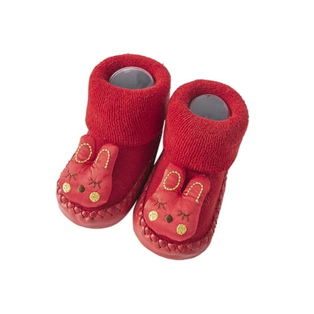 

kpoplk Toddler Sock Shoes Autumn And Winter Cute Children Boys And Girls Toddler Socks Shoes Floor Sports Baby Walking Shoes(RD1)