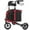 Red, variant on WalkMate 3 Wheel Rollator Walker for Slim Senior, 8'' Wheel Lightweight Folding Walker, Purple