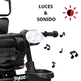 thumbnail image 2 of Triciclo Evolutivo para Niños Giratorio 360 con Luz y Sonido Ruedas de Eva Toldo y Bastón de Empuje -Negro, 2 of 7