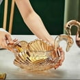 thumbnail image 3 of Elegante frutero de cisne, plato central de cristal artístico for dulces y decoración del hogar, 11,6 pulgadas, 3 of 6