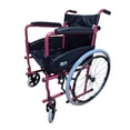 thumbnail image 2 of Silla De Ruedas 18" Respaldo Abatible Descansapies Desmontables Roja, 2 of 10