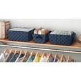 thumbnail image 3 of Whitmor Woven Strap Storage Baskets - Set of 3 - Navy, 3 of 6