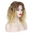 thumbnail image 2 of Peluca afro corta y rizada Pelo falso sintético Peluca de ondas profundas para mujer Accesorio para el cabello, kaili Sencillez, 2 of 4