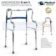 thumbnail image 2 of Andadera Ortopedica Cómodo Aumento Wc Silla Ducha Azul Medical Store Medical Store AN821L51MS, 2 of 8