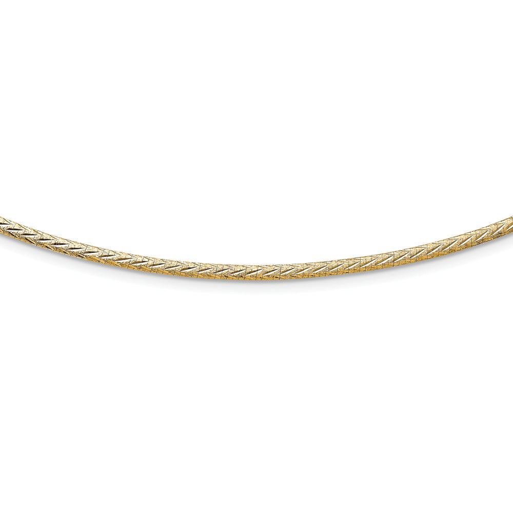 Quality Gold 14k 8mm Lightweight Omega Extender for Necklace ODLX8 - Getzow  Jewelers