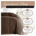 thumbnail image 3 of Queen Comforter (1 Piece - Chocolate) - Bring Luxury Home with Our Soft and Lightweight Down Alternative Comforters Queen Size - Can Also fit as Comforter Full Size Queen/Full, 3 of 6