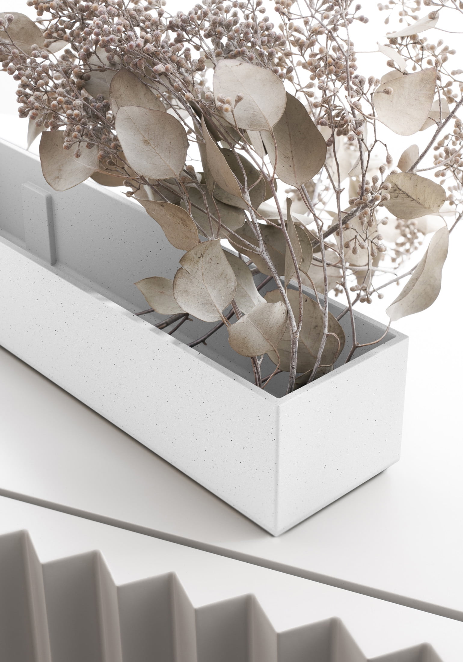 Veradek Geo Series Short 16" Planter - White