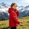 thumbnail image 4 of ZACPNCV Kids Waterproof Rain Jacket Boys Girls Hooded Windbreaker with Pockets, Lightweight Waterproof Windproof Full Zip Rain Coat,Red, 4 of 6