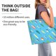 thumbnail image 2 of Balery Different Color Fishing Bait Bolsa Tote Estilo Estético con Cremalleras, Bolsa de Hombro, Bolsa de Compras Grande y Plegable, 2 of 8