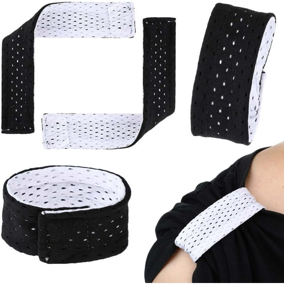 4PCS Sleeve Bands Sleeve Holders Sports Shirts Jersey Sleeve Clips Ties Solid Color Fasteners Sleeve Straps for Soccer Softball Baseball