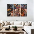 thumbnail image 3 of Elephant Stock Jazz Band Musicians Wall Art - Horizontal Multi Panel Canvas - Living Room Wall Decor - Music Multi Panel - Beige And Blue Decor - 74" x 48", 3 of 8