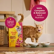 Meow Mix Gravy Bursts, Savory Chicken Flavor Mix, Gravy Filled Dry Cat Food, 3 lb. Bag