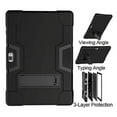 thumbnail image 4 of FIEWESEY for Vankyo matrixpad s30 Tablet Case,Hybrid Heavy Duty Three Layer Full-Body Shockproof Rugged Protective Case Cover with Stand for Vankyo MatrixPad S30/HAOVM MediaPad S30(Black/Black), 4 of 7