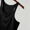 thumbnail image 6 of YLSDY Men's Metallic Shiny Cropped Tank Top, Trendy Slim Fit Camisole with Thin Straps for Nightclub and Streetwear Black S, 6 of 9