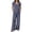 Navy, variant on hoksml Women's Polka Dot 2 Piece Outfit, V Neck Cap Sleeve Top and Elastic Waist Wide Leg Pants Casual Lounge Set