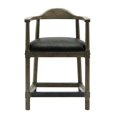 thumbnail image 1 of Home Fare Curved Back Wooden Farmhouse Bar Stool, 1 of 1