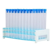 Science Test Tubes Beakers and 50 Pcs Disposable with Cork Stoppers Holder Rack Stand