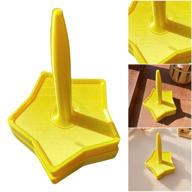STAND HILA DEL PRESENTADOR 3D Soporte Hilo Impreso Hilado Plástico Giradora para Mamá Grandma () Amarillo