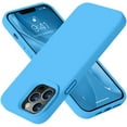 thumbnail image 1 of Entronix Funda de Silicona para iPhone 12 Pro, Suave Al Tacto, Antiarañazos y a Prueba de Golpes, Color Aguamarina, 1 of 5