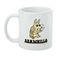 thumbnail image 3 of Armachillo Armadillo Chilling Funny Humor White Mug, 3 of 5