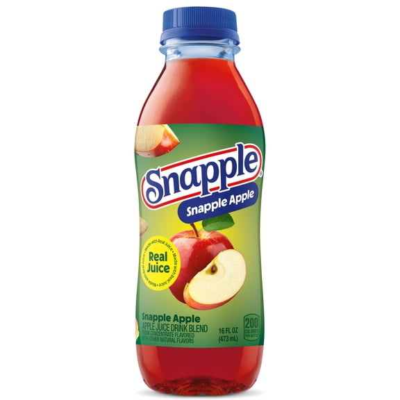Snapple Apple Juice Drink, 16 fl oz recycled plastic bottle
