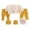 H5-Yellow, variant on CAUYDY Infant Boys Outfits Preemie Girls Clothes Unisex Newborn Sleepers Long Sleeved Shirt Hat Pants Bib Bellyband 7Pcs Comfy Set Fall Winter Sizes 0-3 Months,Yellow