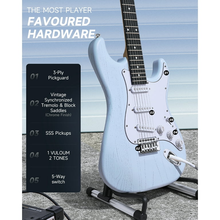 Donner DTC-100SL Student Beginner Guitar, 39