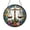 Acrylic 3.5 Inch, variant on Stained Glass Balance Scale Window Hanging Art2101