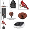thumbnail image 2 of Memorial Wind Chimes for Loss of Loved One, Sympathy Gifts for Loss of Mother/Dad/Husband - Cardinal Wind Chimes for Outside with Mute Option, in Memory of Loved One Gifts, Sympathy Wind Chimes 36'', 2 of 5
