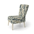 thumbnail image 3 of Designart "Chic Urban Victorian I" Gray Floral Upholstered Accent Chair - Cottage Arm Chair For Bedroom, 3 of 5