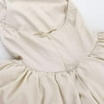 thumbnail image 5 of Sleeveless Dress with Bubble Skirt Detail (S, Beige), 5 of 5