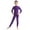 Purple, variant on Rswnyirn Kids Girls Boys One Piece Gymnastics Full Body Bodysuit Long Sleeve Ballet Dance Jumpsuit Black 4-5
