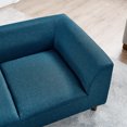thumbnail image 4 of Hassch Cute Couch for Pets - Linen Upholstered Indoor Dog Sofa for Medium/Large Dogs - 39.5"L x 23"W x 14"H, Blue, 4 of 10