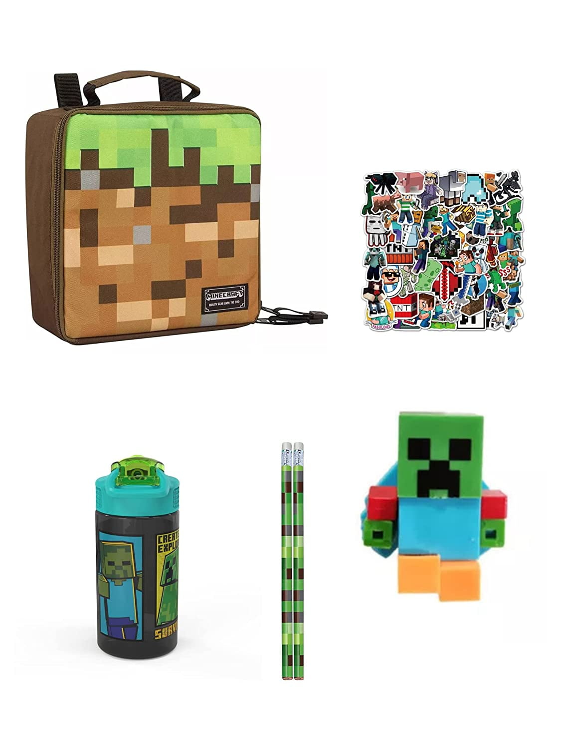 Minecraft Water Bottle for Boys - Bundle with 30oz Minecraft Refillable  Bottle for Boys School Suppl…See more Minecraft Water Bottle for Boys -  Bundle
