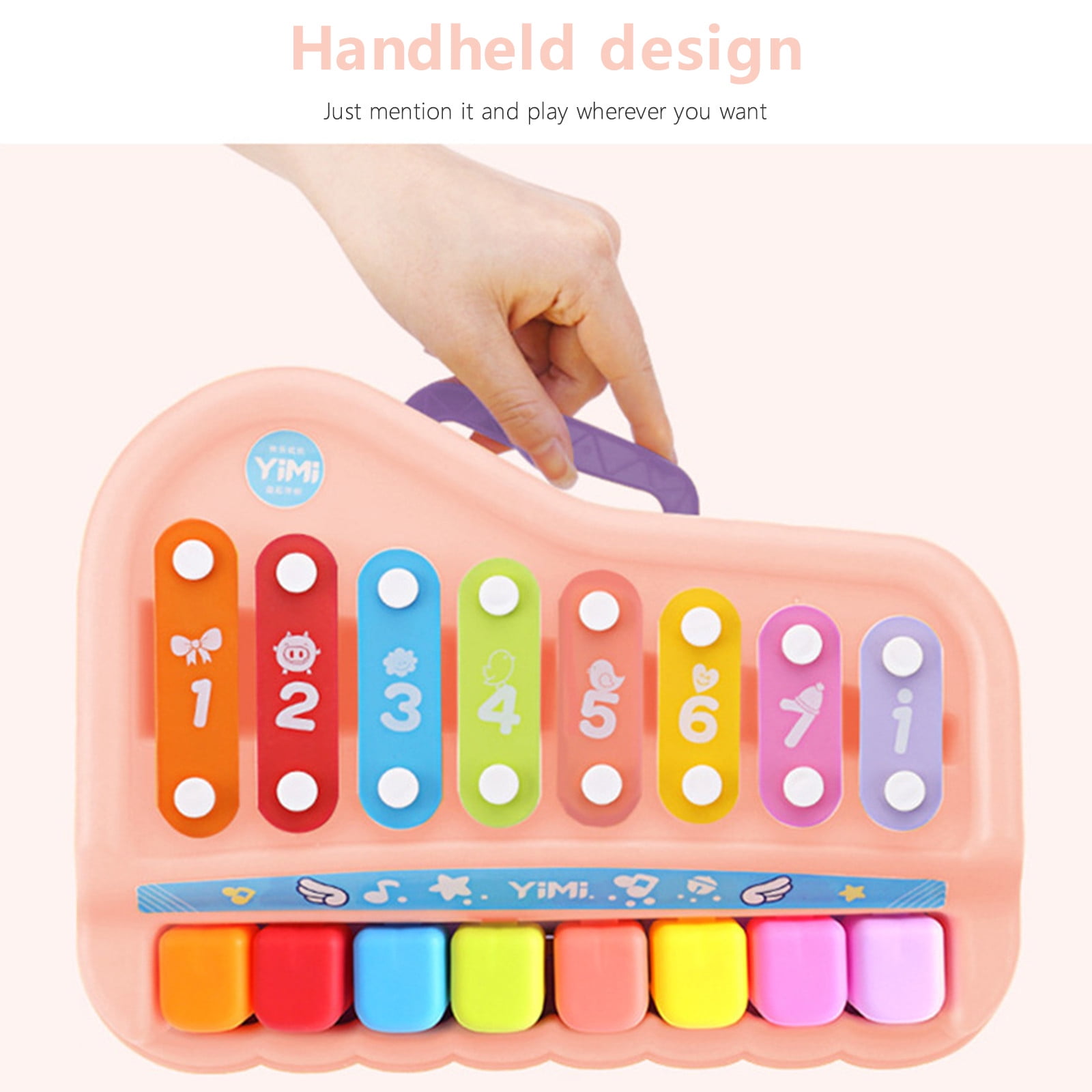 2 En 1 Bébé Piano Xylophone Jouet Pour Les Tout-Petits 1-3 Ans, 8 Clavier  Multicolore Xylophone Piano, Préscolaire Éducation Musicale Apprentissage  Musical