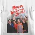 thumbnail image 2 of Buffy the Vampire Slayer Character Group Women's White Short Sleeve Crew Neck Tee-3XL, 2 of 7