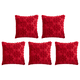 thumbnail image 1 of Fundas Almohada Navideñas Funda Decorativa Felpa Suave (copo Nieve) Color Rojo, 1 of 8