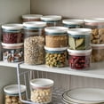 thumbnail image 2 of Conteneur Alimentaire Cuisine Empilable Organisateur de Grains Anti-Humidité 4 2 1 Support de Stockage Transparent avec Couvercle, Bleu, 350ml, 2 of 7