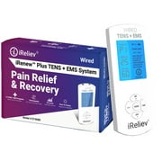 Premium TENS Unit + EMS Muscle Stimulator Pain Relief and Recovery System by iReliev