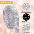 thumbnail image 4 of 10 Rolls Crystal Rhinestone Diamond Ribbon Crystal Self Adhesive Ribbon Diamond Bling Ribbon Roll Rhinestone Ribbon DIY Decoration Sticker for DIY Shoes Clothing Decoration, 4 of 6
