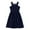 A Navy Blue, variant on Aislor Kids Big Girls Chiffon Formal Party Ball Dress Halter Sequins Pageant Wedding Flower Girls Dress
