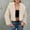 Beige, variant on Women's Faux Fur Coat Winter Warm Jacket Long Sleeve Turn Down Collar Outerwear for Daily Casual Party Wear