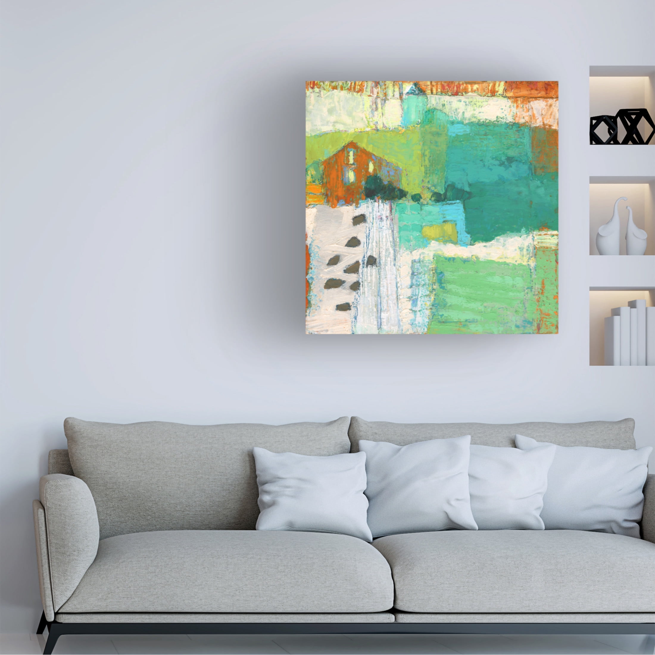 Trademark Fine Art Sue Jachimiec  Kitts Hill Barn Canvas Wall Art